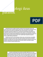 Patofisiologi Ileus Paralitik