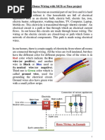 Simple House Wiring With MCB or Fuse Project: Wire (Or Positive), and Another