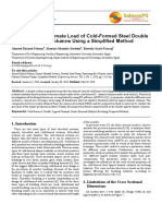 Estimating The Ultimate Load of Cold-Formed Steel Double Lipped Channel Columns Using A Simplified Method