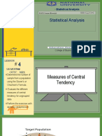 Measures of Centra Tendency