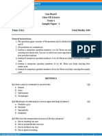 Goa Board Class VII Science Term 1 Sample Paper - 1 Time: 3 Hrs Total Marks: 100