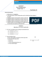 Goa Board Class VII Mathematics Sample Paper - 1 Time: 3 Hours Total Marks: 90