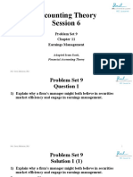PS 9 - Chapter 11 - Earnings Management (Solutions)