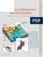 Seamount Subduction and Earthquakes: Mountains in The Sea