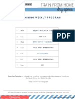 DRY TRAINING WEEKLY PROGRAM