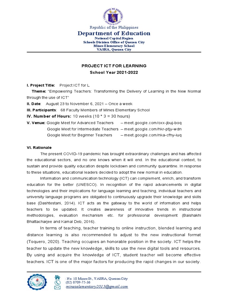Empowering Teachers with ICT Training | PDF | Educational Technology ...