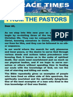 From The Pastors: Dear All