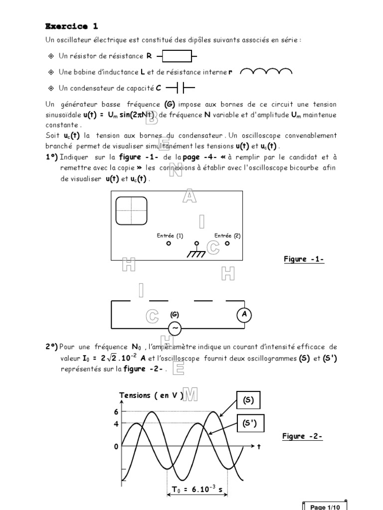 Intensité Et Tension électrique 4ème Exercices Corrigés