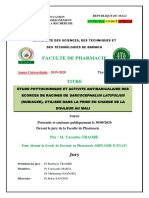 Faculte de Pharmacie: Thèse N °