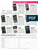 Scientific and Programmable Calculators