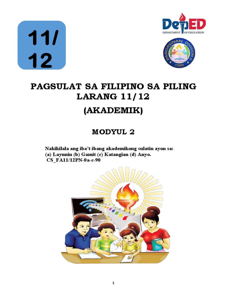 SHS Piling Larang Akademik Q1 M 2 | PDF