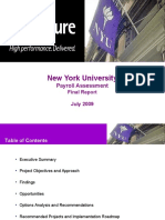 New York University: Payroll Assessment