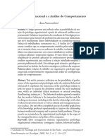 ARTIGO - Psicologia Organizacional e a Análise Do Comportamento