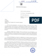 Ministerio de Hacienda - Impuestos de Yanjian Group Co. Ltd. Sucursal El Salvador