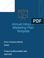 Annual Inbound Marketing Plan Template: (Your Company Name) (Year)