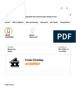 Orange Cinéday - Espace client particulier