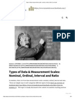 Types of Data Measurement Scales - Nominal, Ordinal, Interval, and Ratio