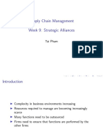 Supply Chain Management Week 9: Strategic Alliances: Tai Pham
