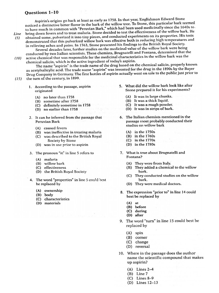 Reading Practice 6 | PDF