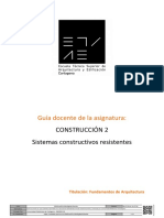Guía Docente de La Asignatura:: Construcción 2 Sistemas Constructivos Resistentes