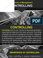Controlling: Functions of Management