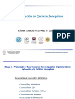 Tema 4. - Reacciones de Inserción y Eliminación