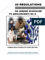 Training Regulations: Caregiving (Grade Schooler To Adolescent) NC Ii