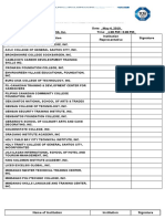 Attendance Sheet