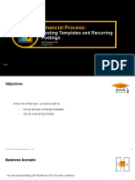 Financial Process:: Posting Templates and Recurring Postings