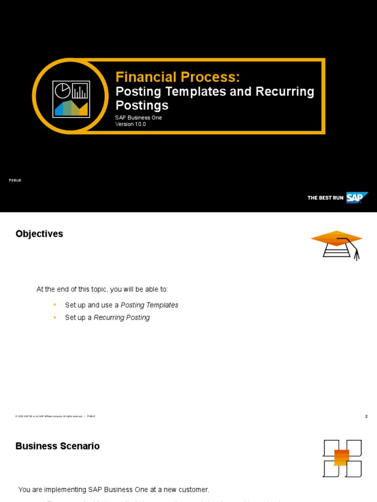 Financial Process:: Posting Templates and Recurring Postings | PDF ...