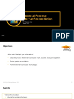 Financial Process: Internal Reconciliation: SAP Business One