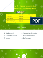 Assignment 3 - Group Presentation Global Perspective in Management