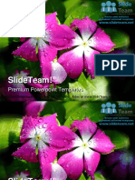 Fdocuments - in Dew Flower Nature Power Point Templates Themes and Backgrounds PPT Themes