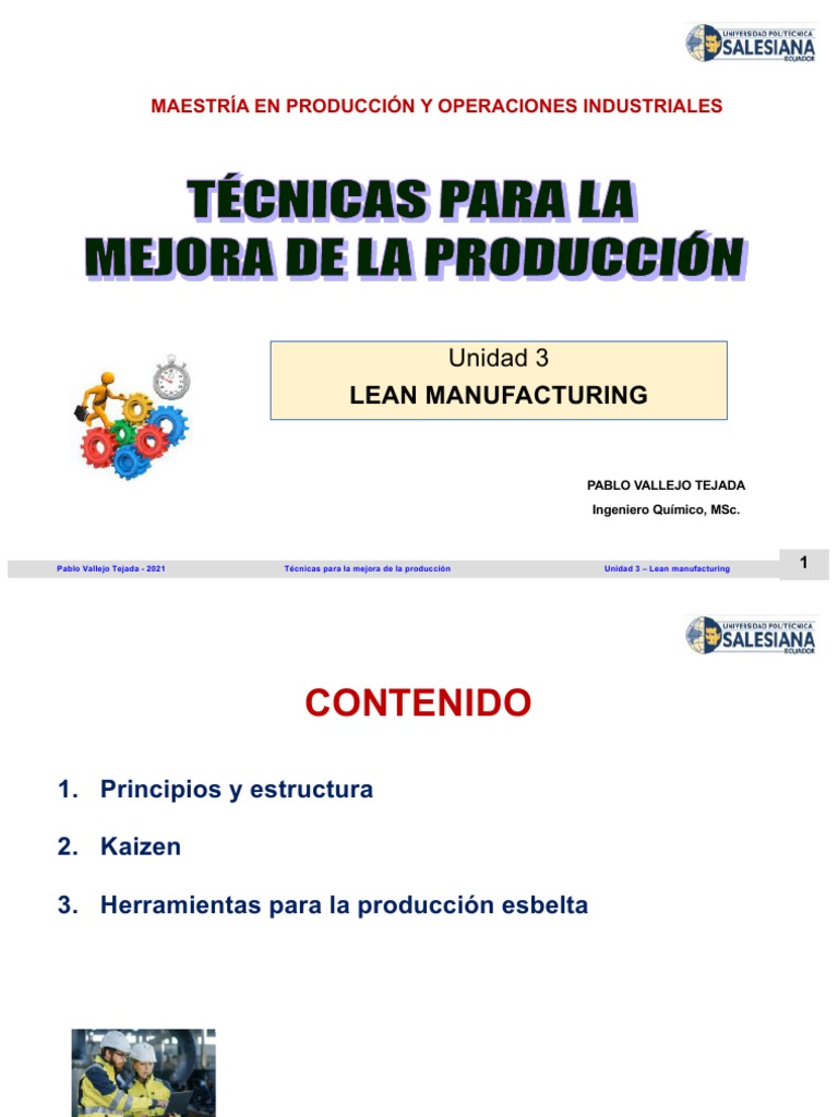 Mejora de Producción con Lean Manufacturing | PDF | Lean Manufacturing ...