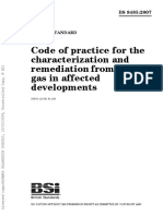 BS8485 - Code of Practice For The Characterization and Remediation From Ground Gas in Affected Developments