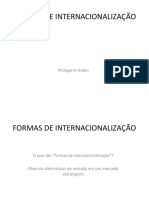 Formas de Internacionalização