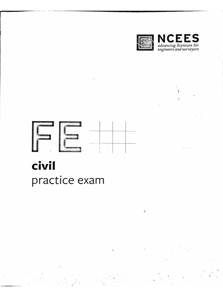 FE Civil Practice Exam | PDF