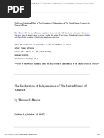Declaration of Independence Answer Key | PDF