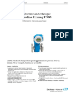 Fiche Technique Debitmetre Electromagnetique Proline Promag p300 Endress Hauser