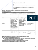 Unit 1: Biochemistry: Biology Semester 1 Review 2018