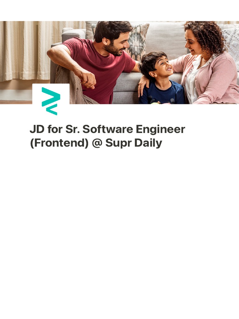 Sr. Frontend Engineer Job at Supr Daily | PDF | Computer Programming ...