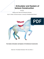 The Gerber Articulator and System of Full Denture Construction