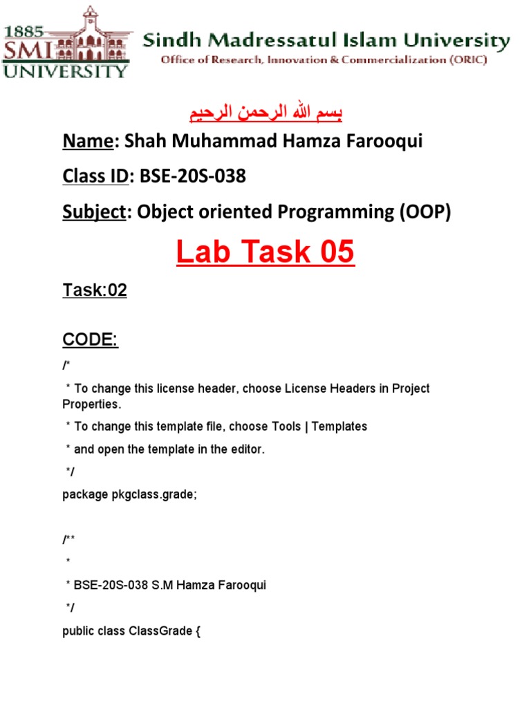 OOP Lab Tasks: Student Details, Vowel Count, Rectangle Area | PDF ...