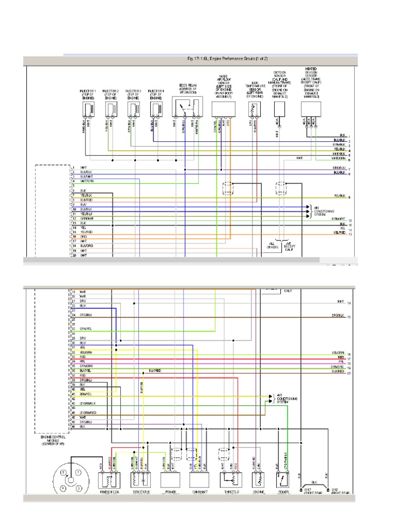 Diagrama Electrico Nissan Tsuru | PDF