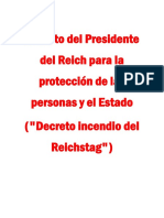 Decreto Del Presidente Del Reich para La Protección de Las Personas y El Estado