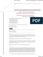 Análisis Crítico de Los Esquemas de Integración en América Latina y El Caribe.. 5.1.22 UNESR