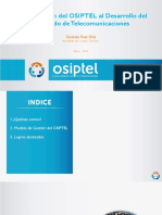 Visisión Panoramica Del OSIPTEL - Parte I