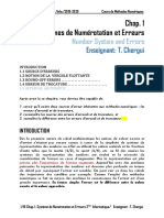 1 - L'essentiel Du Chap 1-Systs de Numérot Et Erreurs