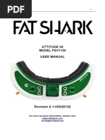 Attitude V6 Model Fsv1124 User Manual: Fat Shark 1