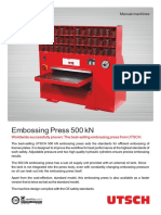 Embossing Press 500 KN: Manual Machines Personalization